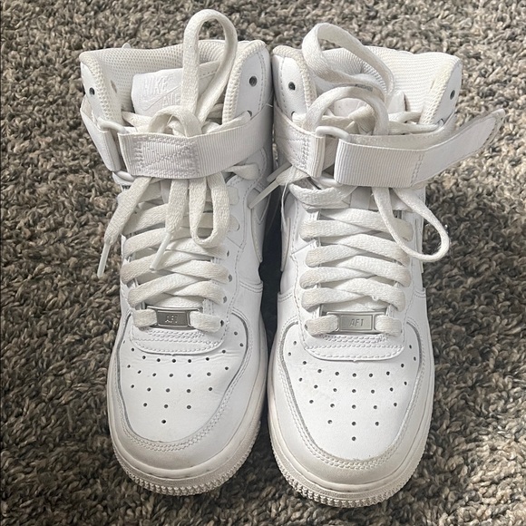Nike Air Force Other - Nike Kids' White High-Top Sneakers